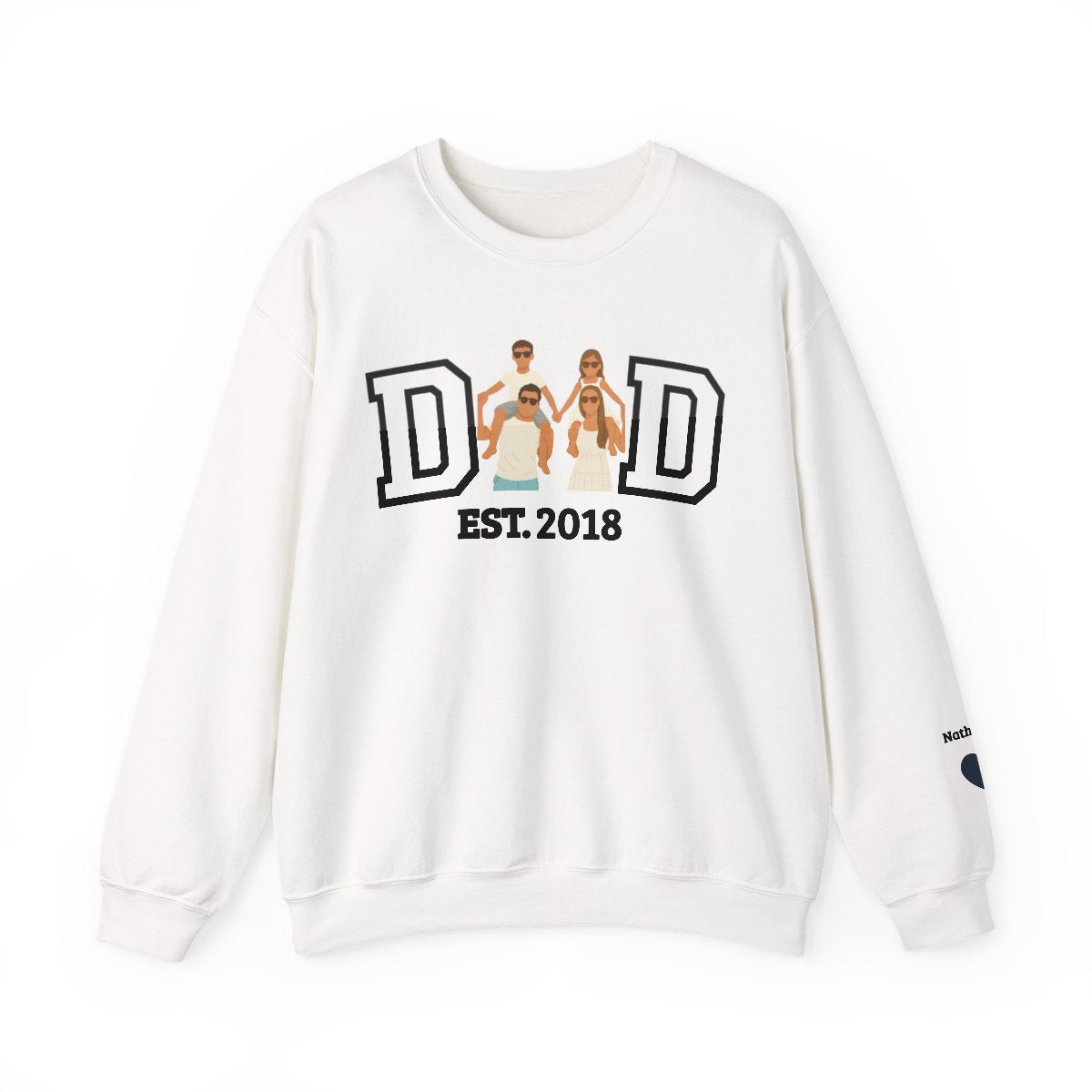 💞Custom Dad Portrait Sweatshirt | Father's Day Gift💞