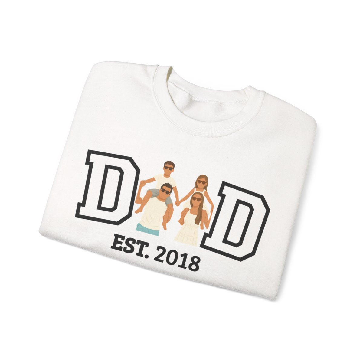 💞Custom Dad Portrait Sweatshirt | Father's Day Gift💞