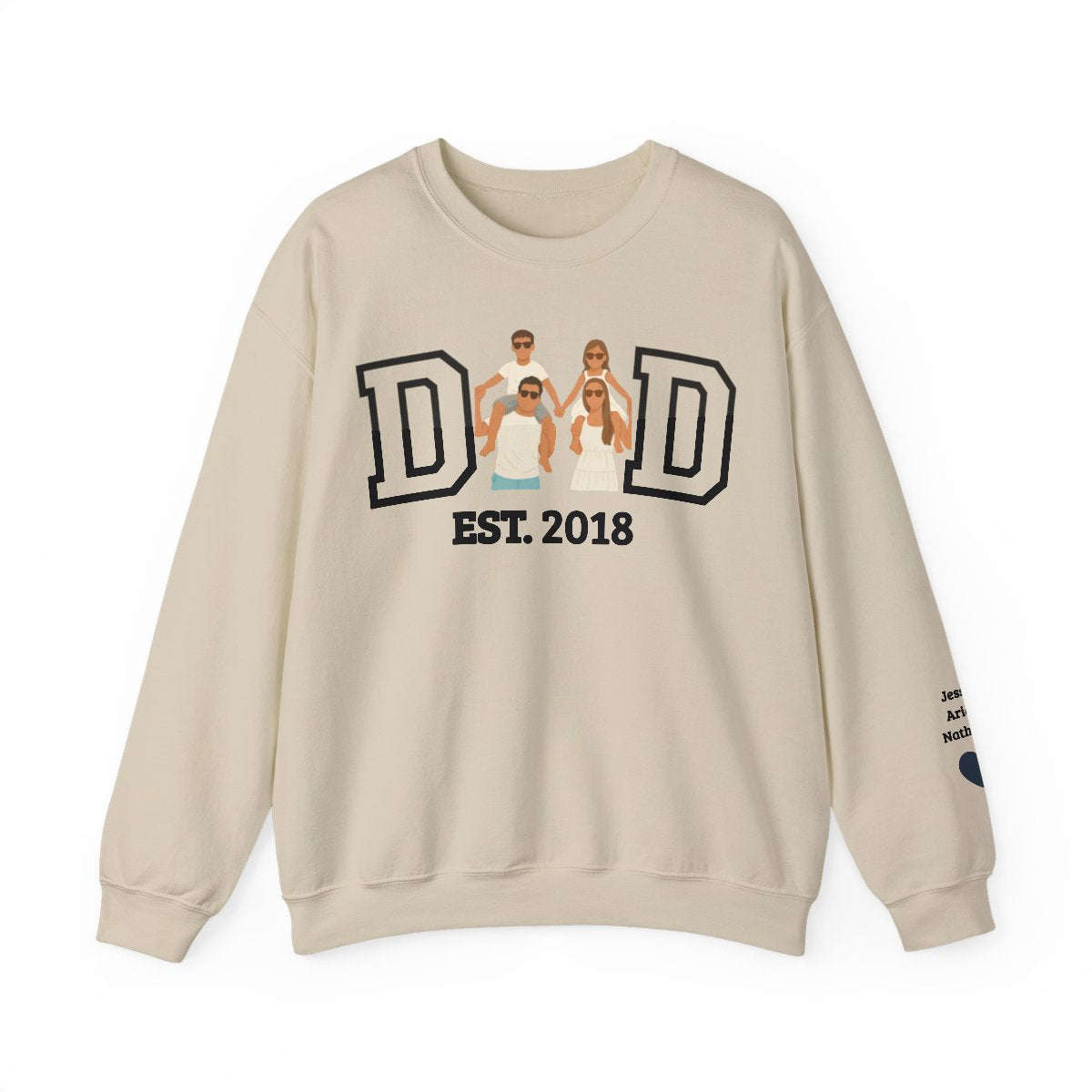 💞Custom Dad Portrait Sweatshirt | Father's Day Gift💞