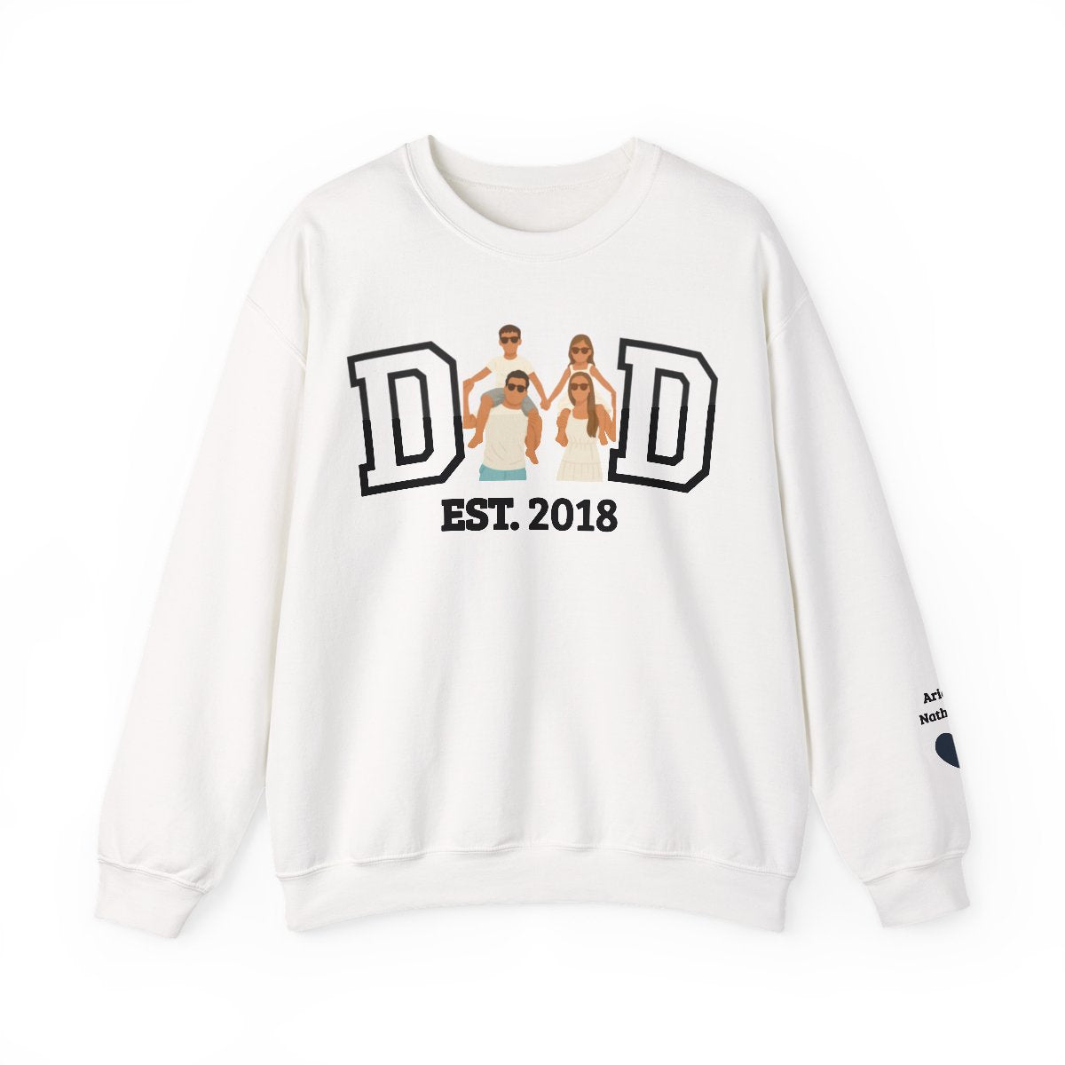 💞Custom Dad Portrait Sweatshirt | Father's Day Gift💞