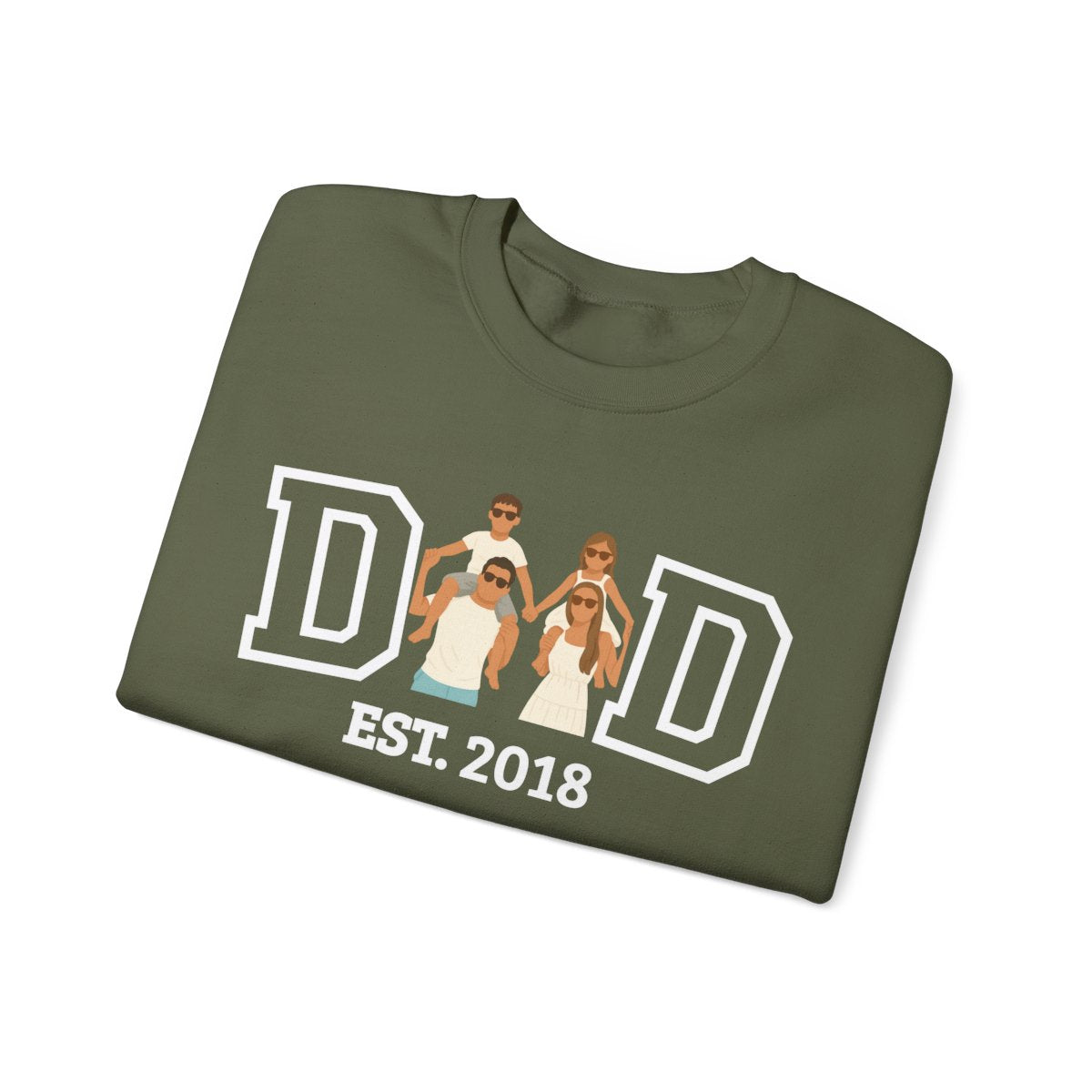 💞Custom Dad Portrait Sweatshirt | Father's Day Gift💞