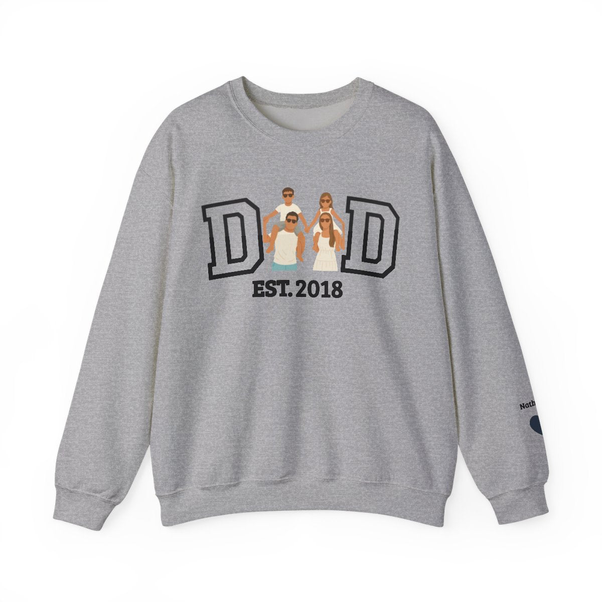 💞Custom Dad Portrait Sweatshirt | Father's Day Gift💞