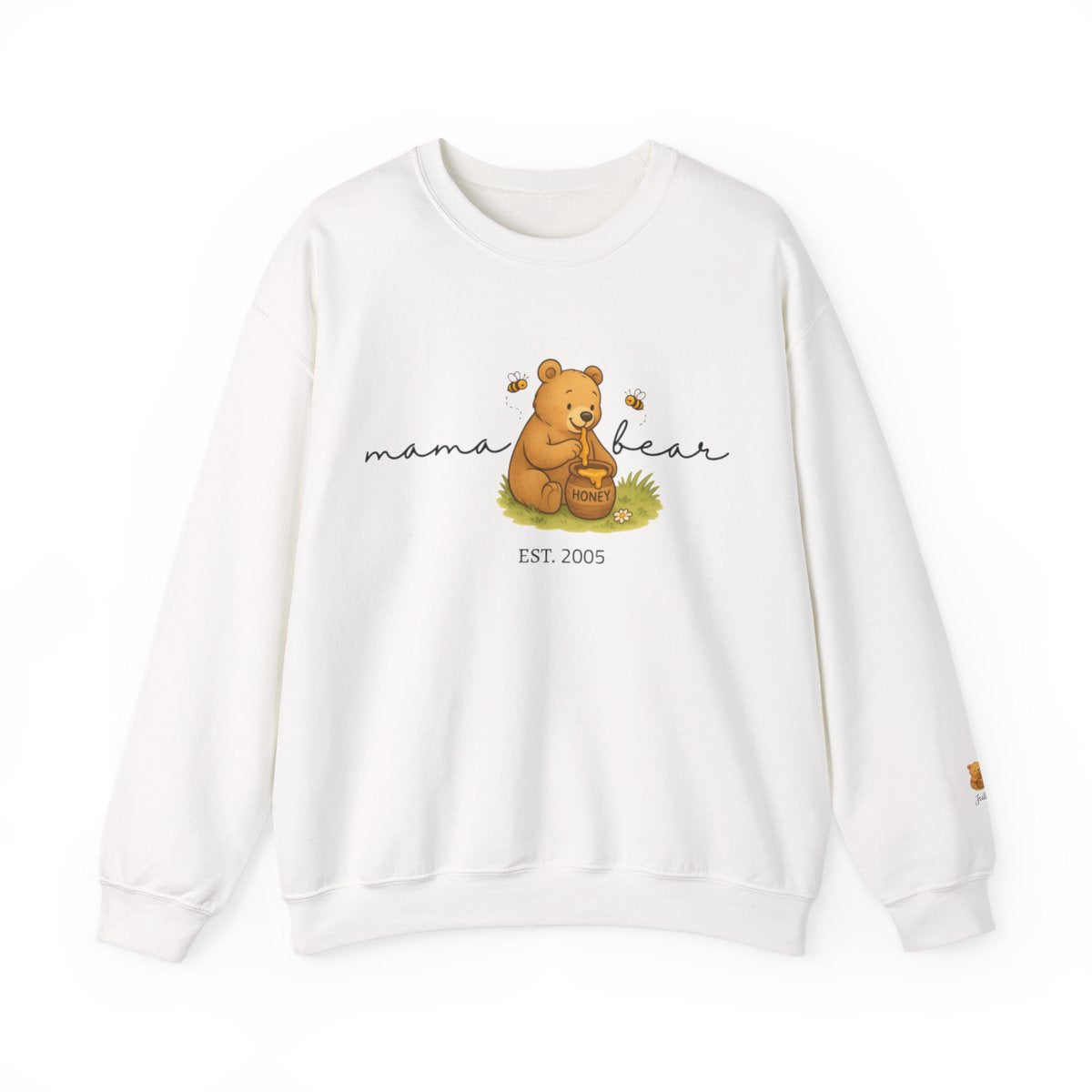 Custom Mama Bear |Sweatshirt | Personalized Est with Kids Name on Sleeve | Perfect for Mother's Day