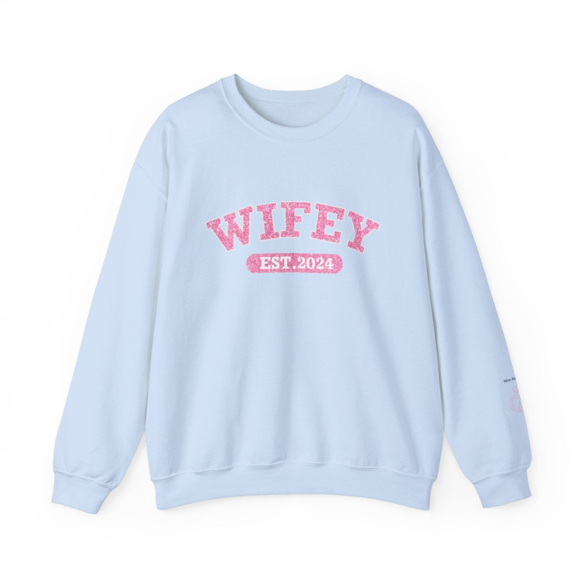 Personalized Wifey Crewneck Sweatshirt