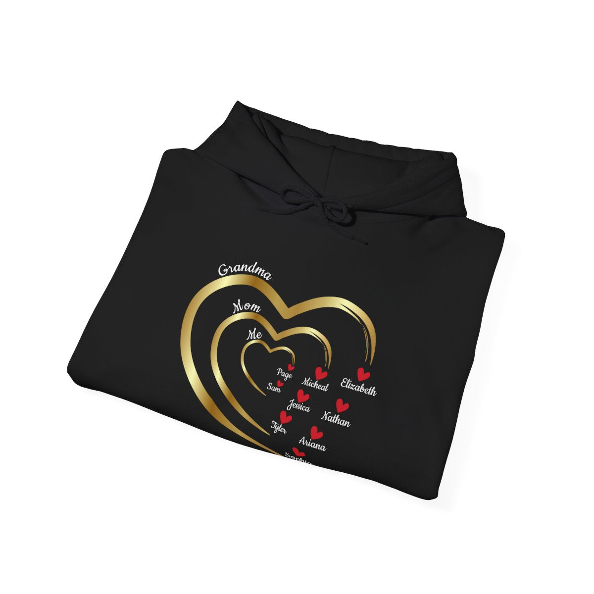 Mom's Grandma's Hearts |With Personalized Name | Sweatshirt |Hoodie