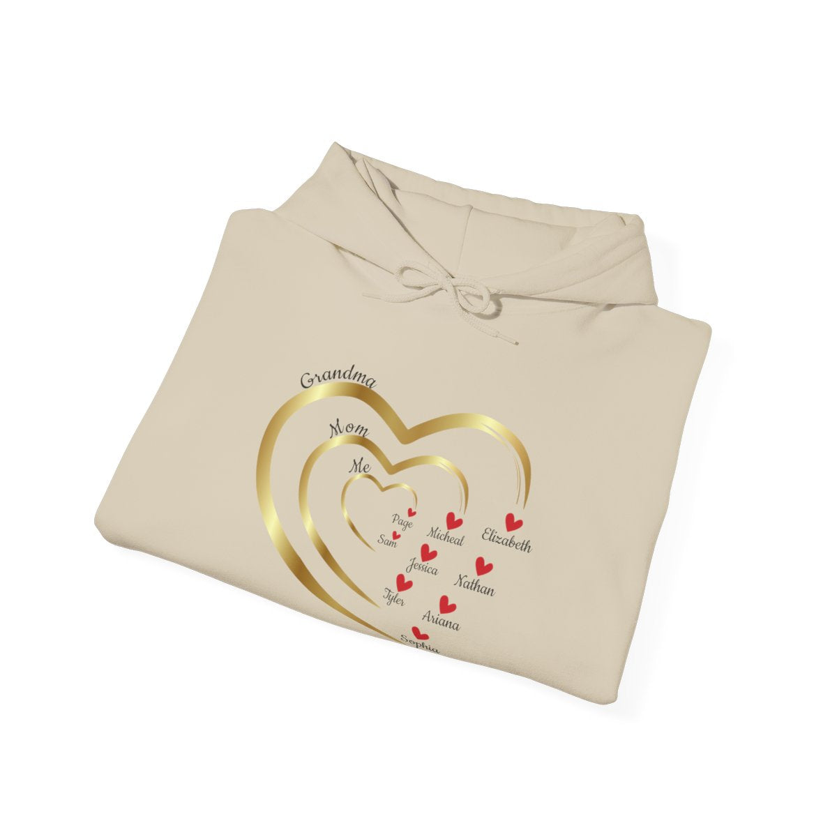 Mom's Grandma's Hearts |With Personalized Name | Sweatshirt |Hoodie