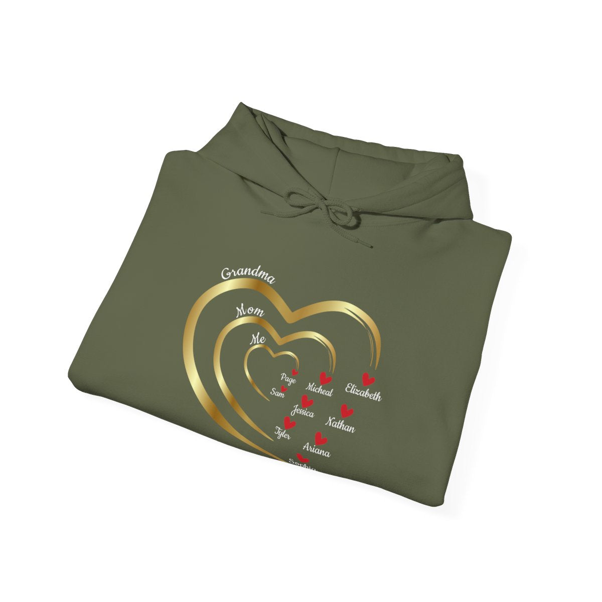 Mom's Grandma's Hearts |With Personalized Name | Sweatshirt |Hoodie