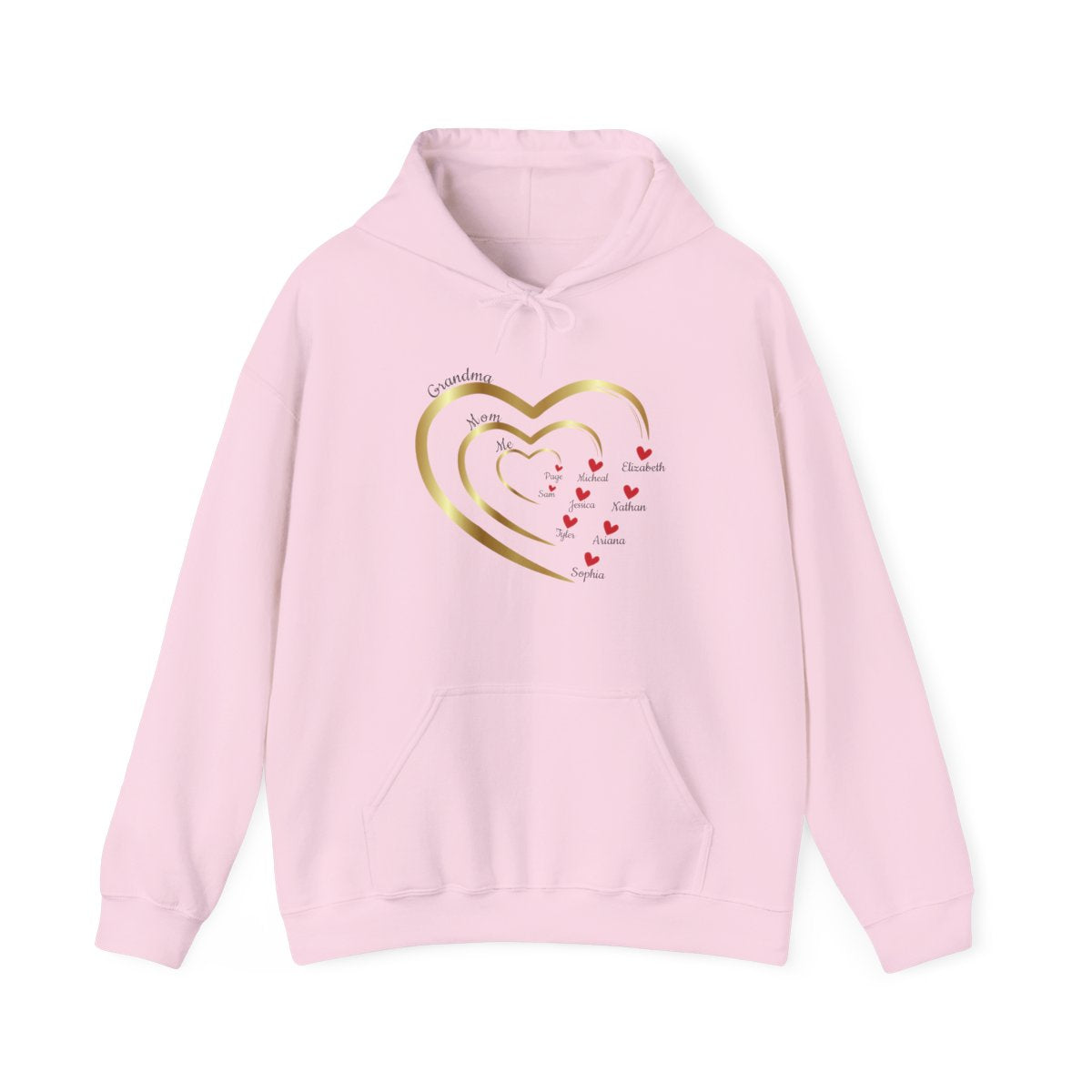 Mom's Grandma's Hearts |With Personalized Name | Sweatshirt |Hoodie