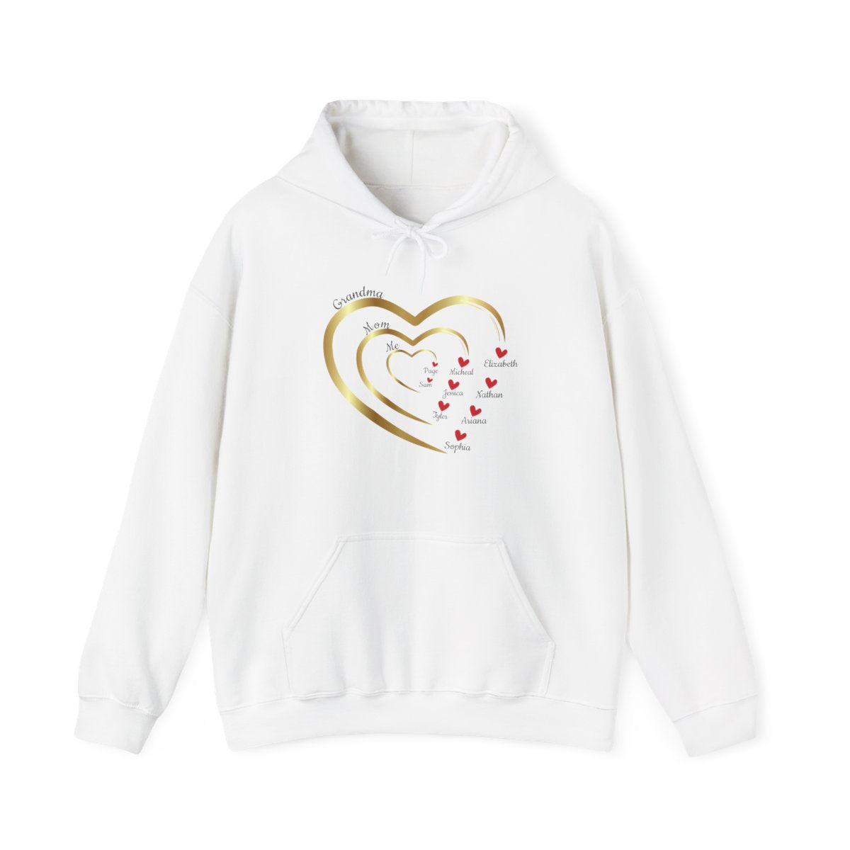 Mom's Grandma's Hearts |With Personalized Name | Sweatshirt |Hoodie