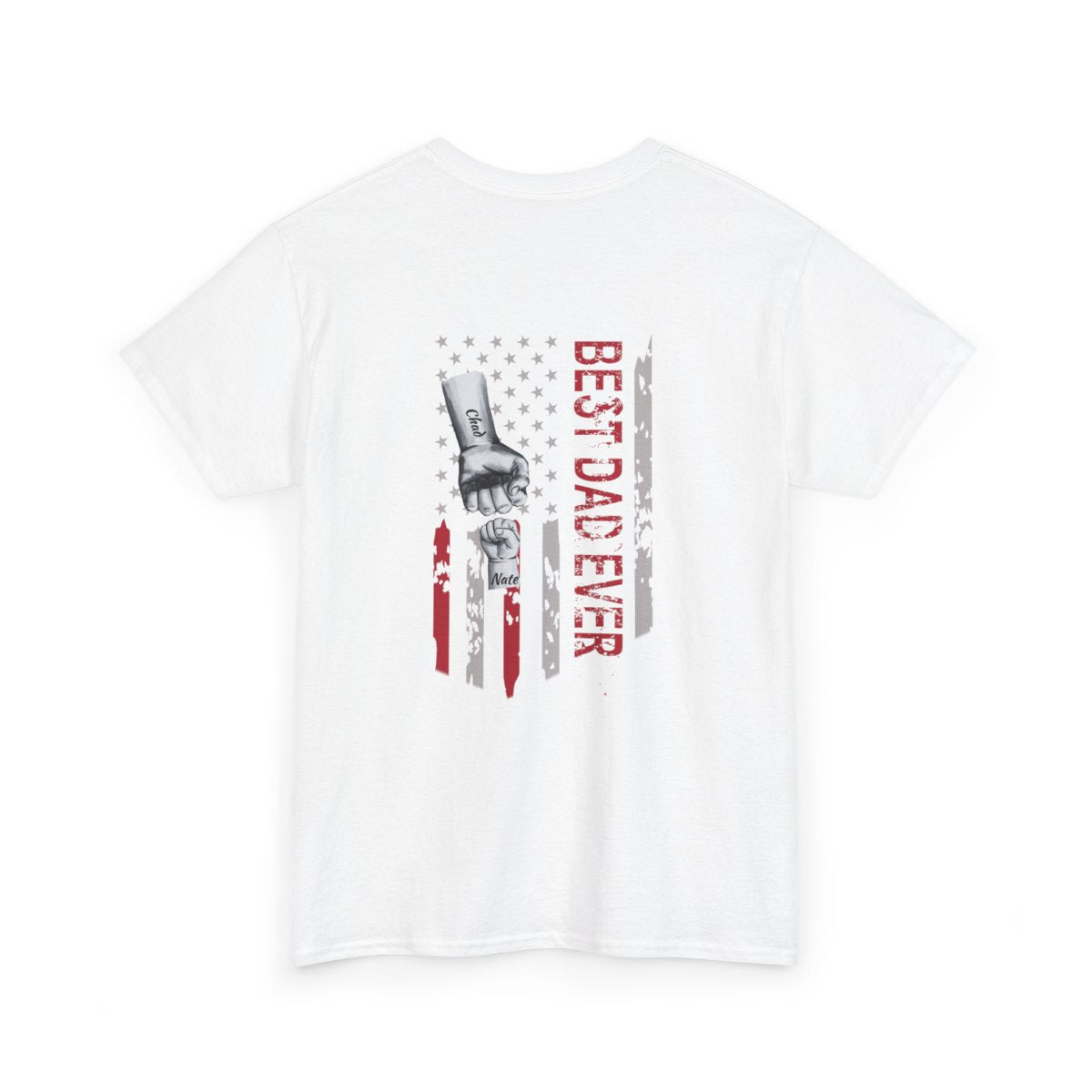 Personalized Kids Name | Best Dad Ever | Heavy Cotton Tee
