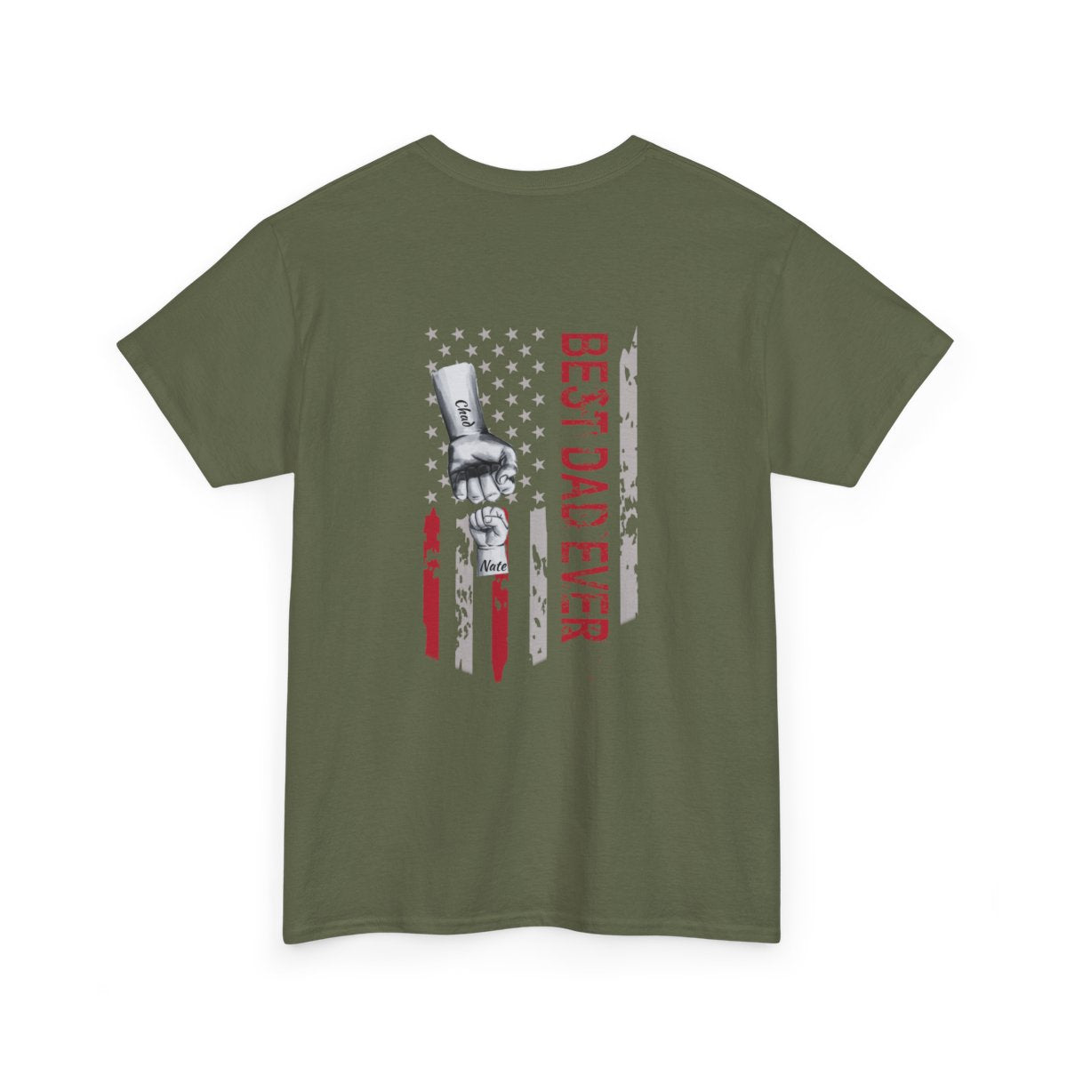 Personalized Kids Name | Best Dad Ever | Heavy Cotton Tee