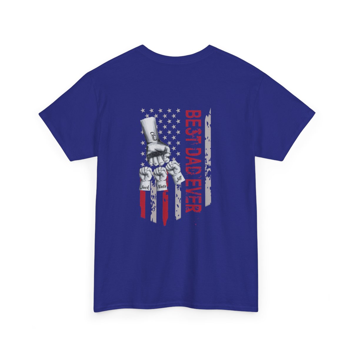 Personalized Kids Name | Best Dad Ever | Heavy Cotton Tee