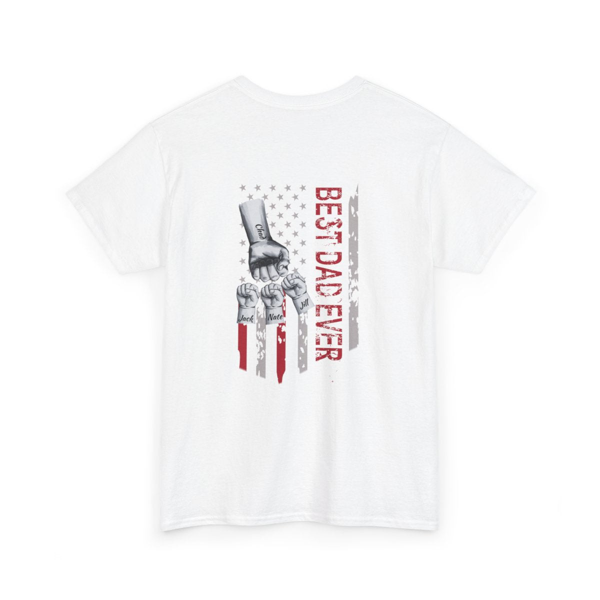 Personalized Kids Name | Best Dad Ever | Heavy Cotton Tee