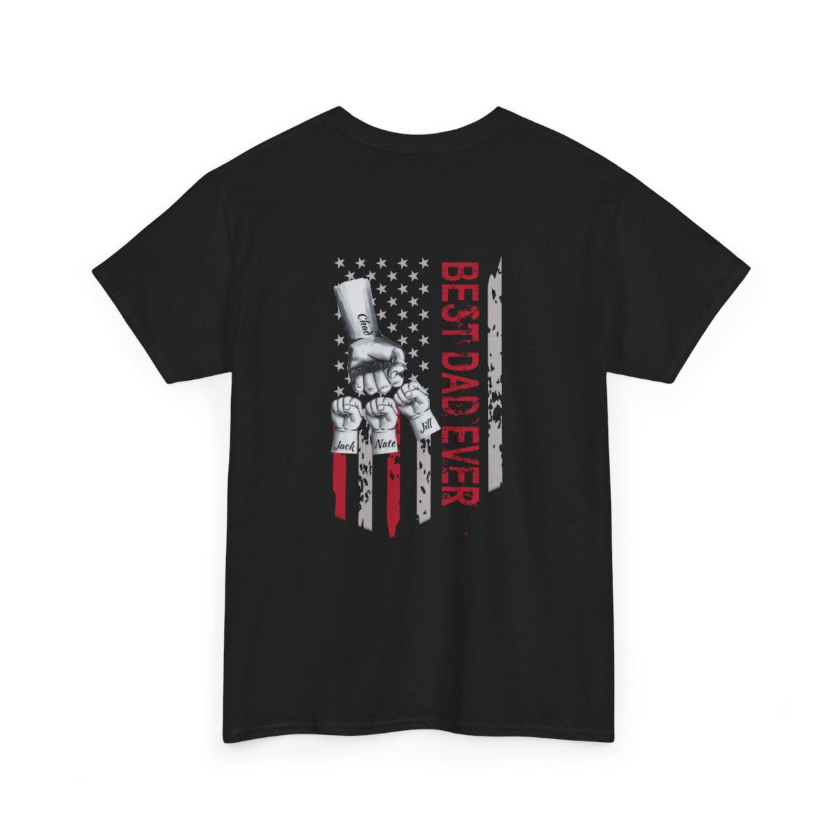 Personalized Kids Name | Best Dad Ever | Heavy Cotton Tee