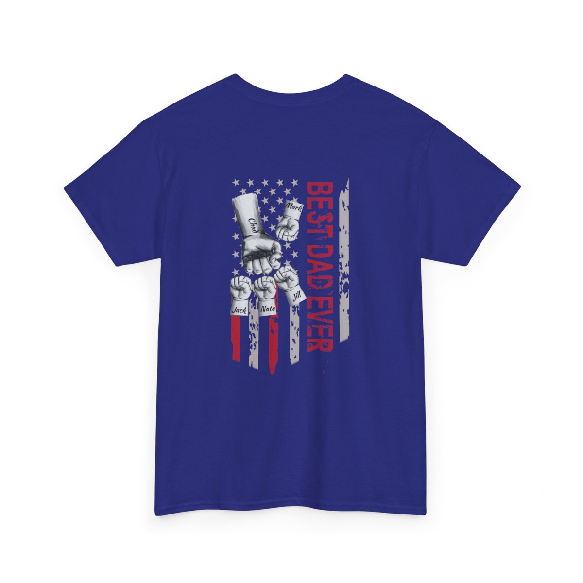 Personalized Kids Name | Best Dad Ever | Heavy Cotton Tee