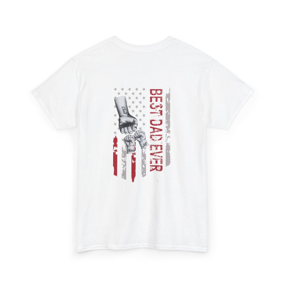 Personalized Kids Name | Best Dad Ever | Heavy Cotton Tee