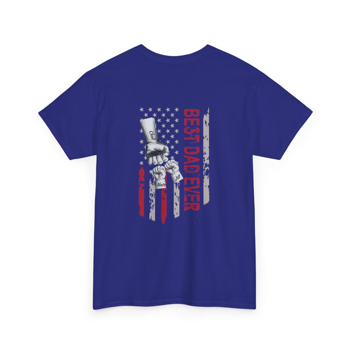 Personalized Kids Name | Best Dad Ever | Heavy Cotton Tee