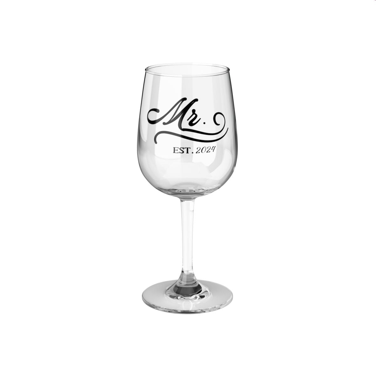 Personalized |Mr. & Mrs. Wine Glass |12oz