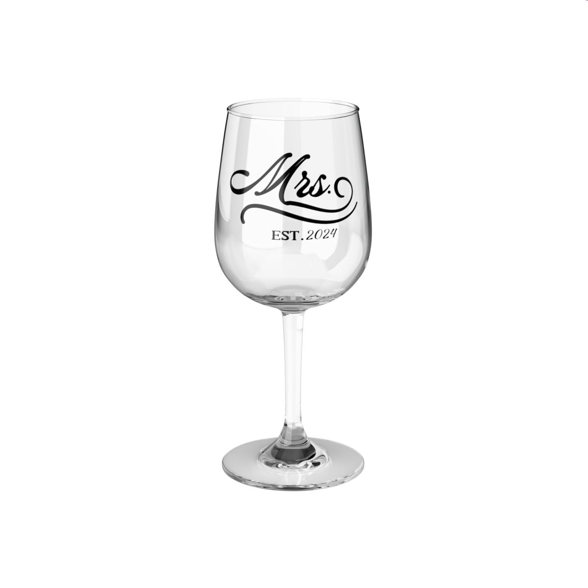 Personalized |Mr. & Mrs. Wine Glass |12oz