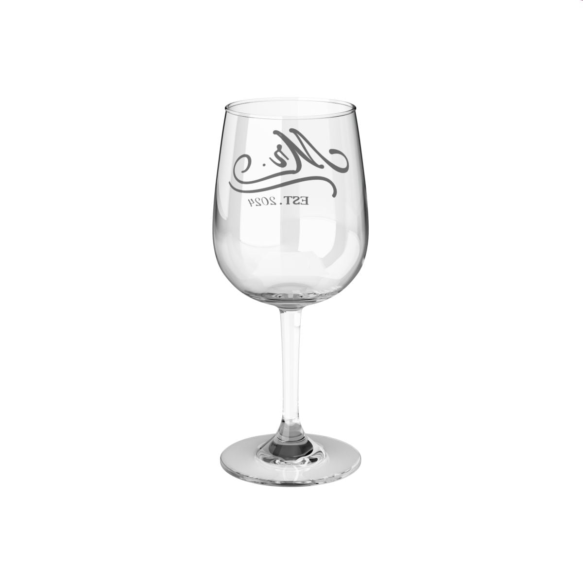 Personalized |Mr. & Mrs. Wine Glass |12oz