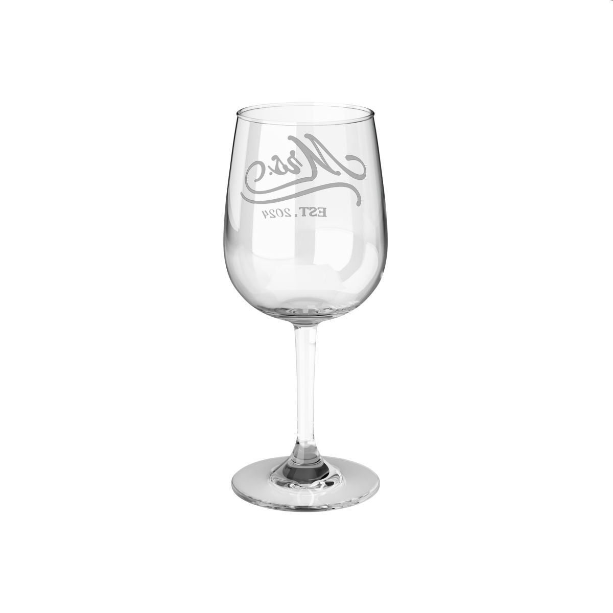 Personalized |Mr. & Mrs. Wine Glass |12oz