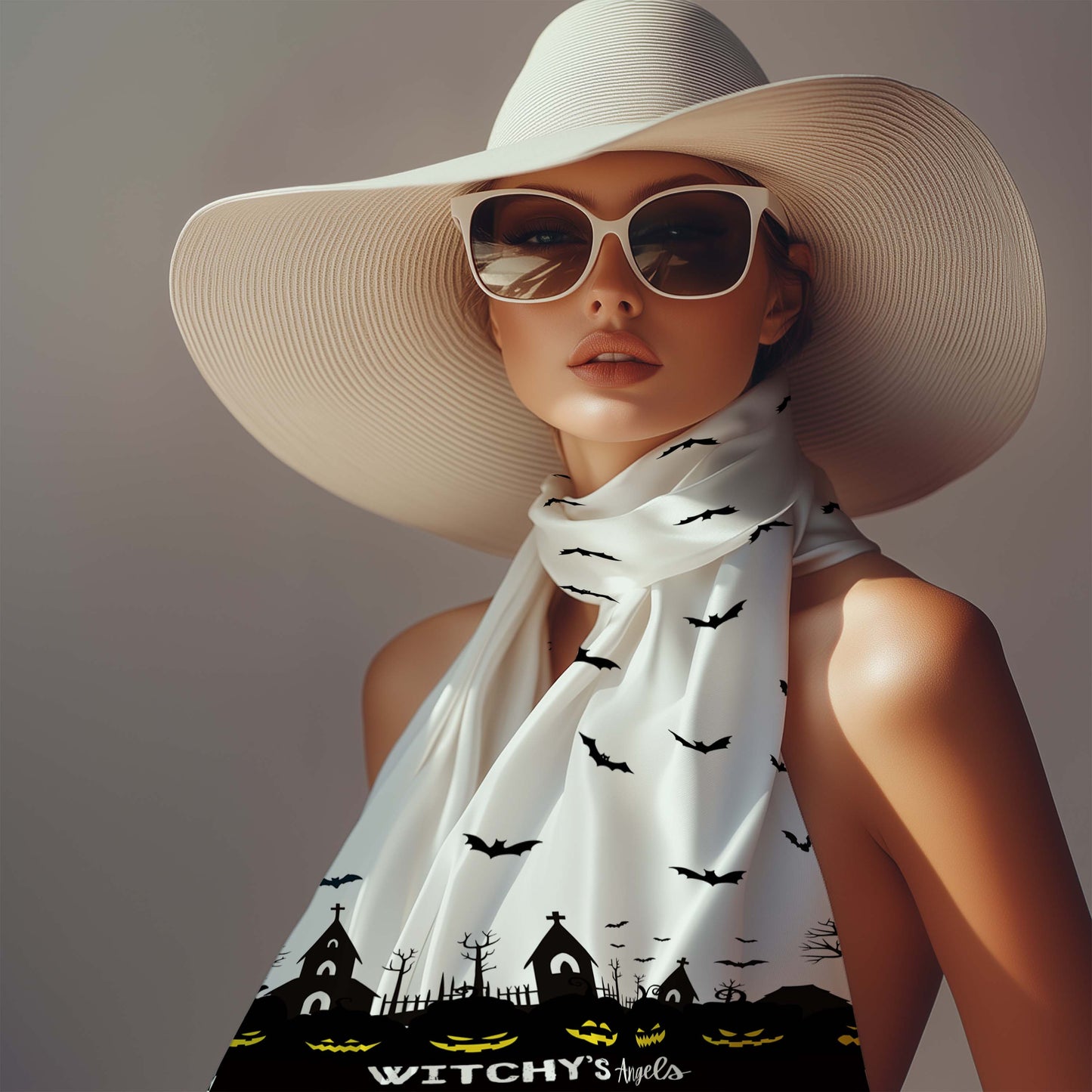 Halloween | Witchy's Angels | Chiffon Scarf