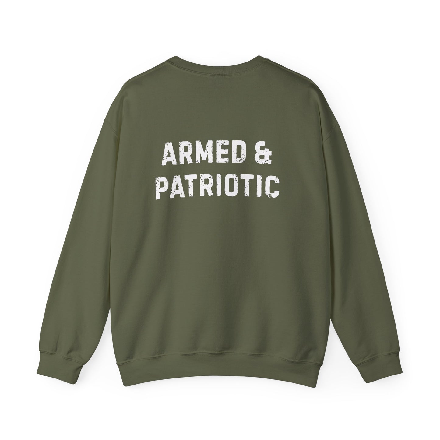 Glowing Heart | American Flag | Armed & Patriotic | Sweatshirt