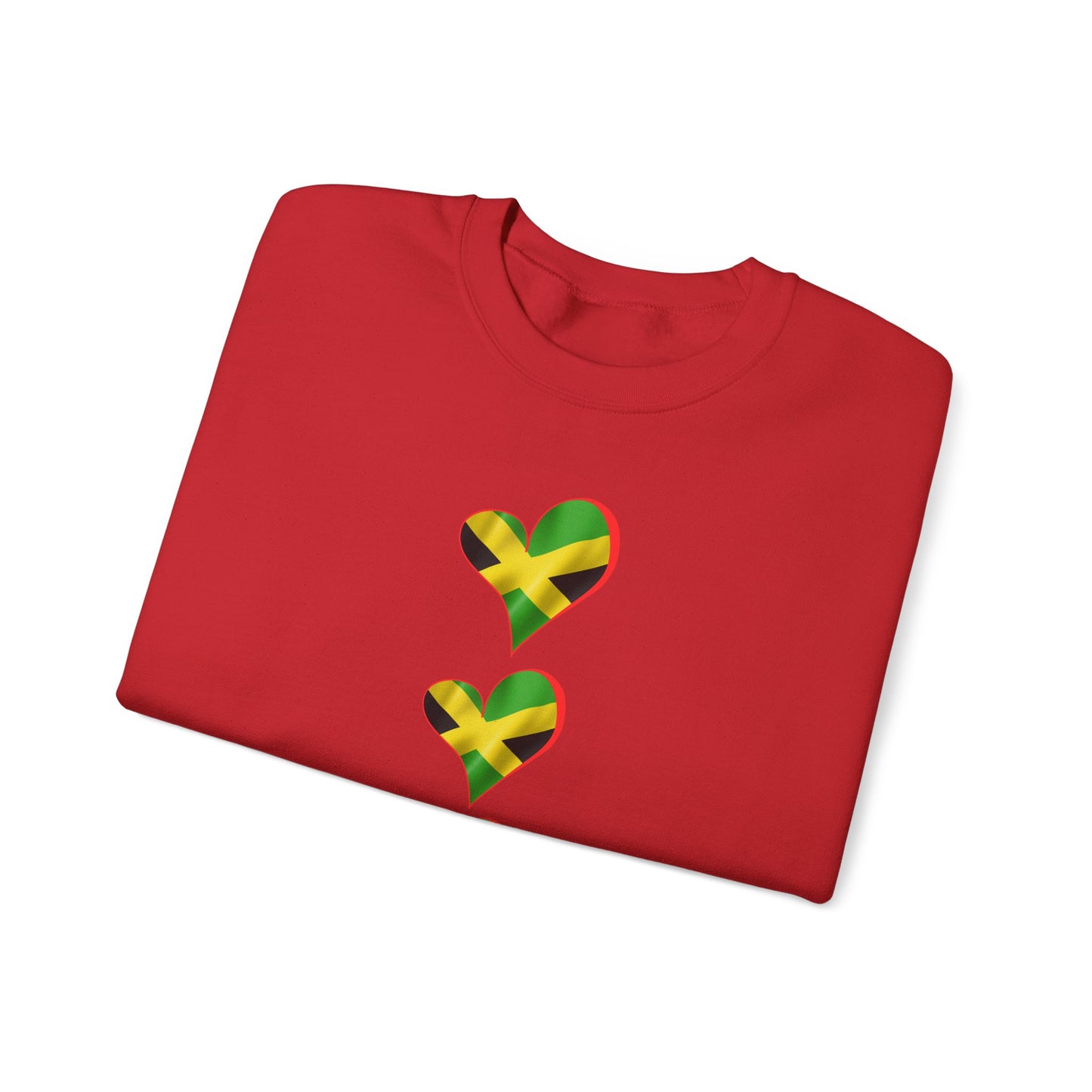 Jamaica Heart Flag Sweatshirt