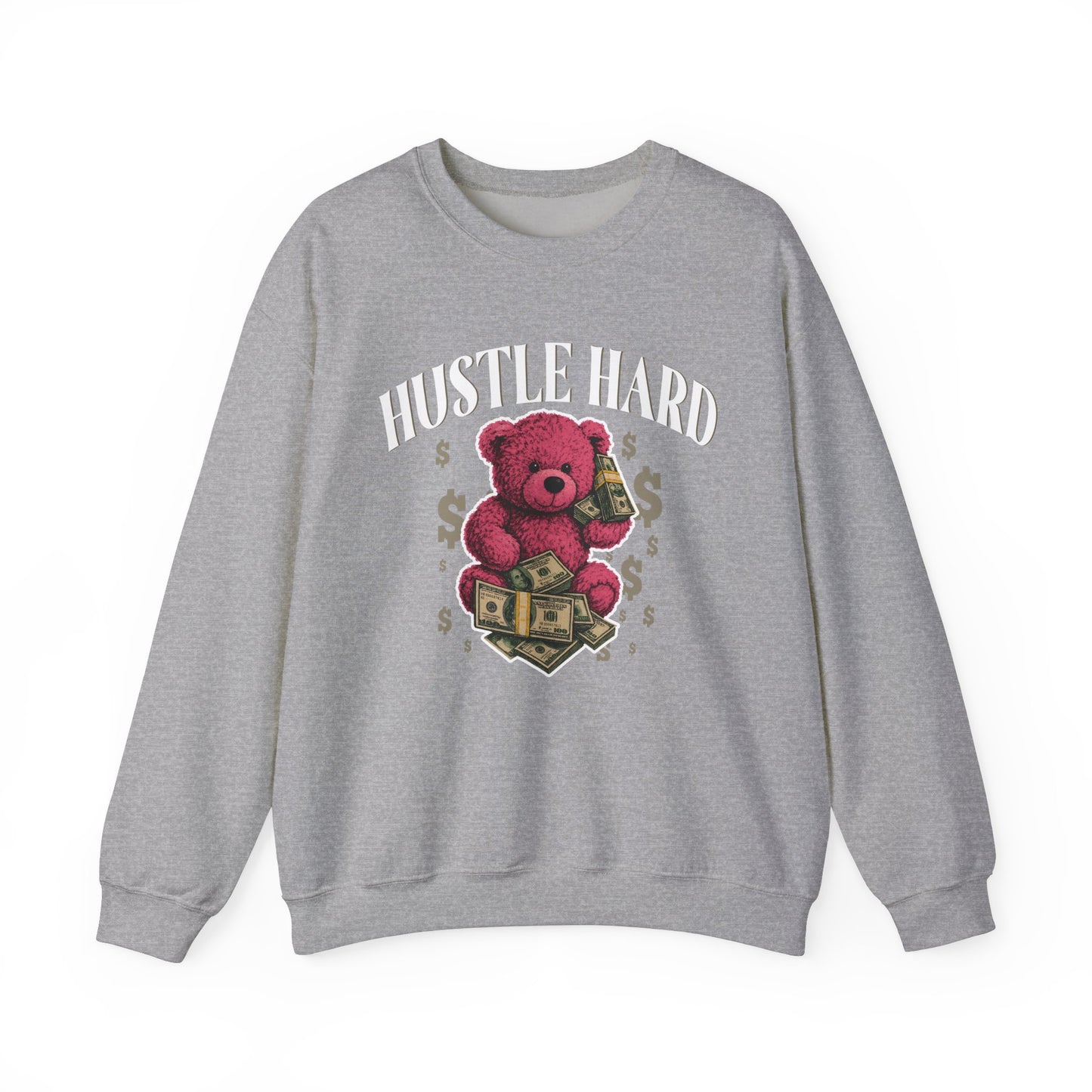 Hustle Hard | Pink Teddy | Sweatshirt