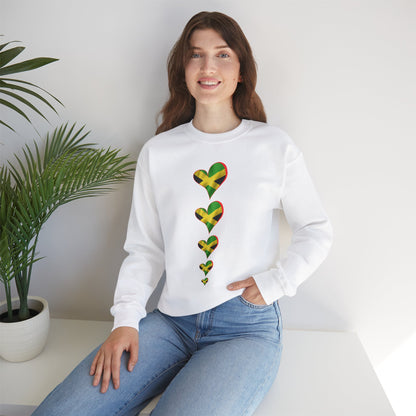 Jamaica Heart Flag Sweatshirt