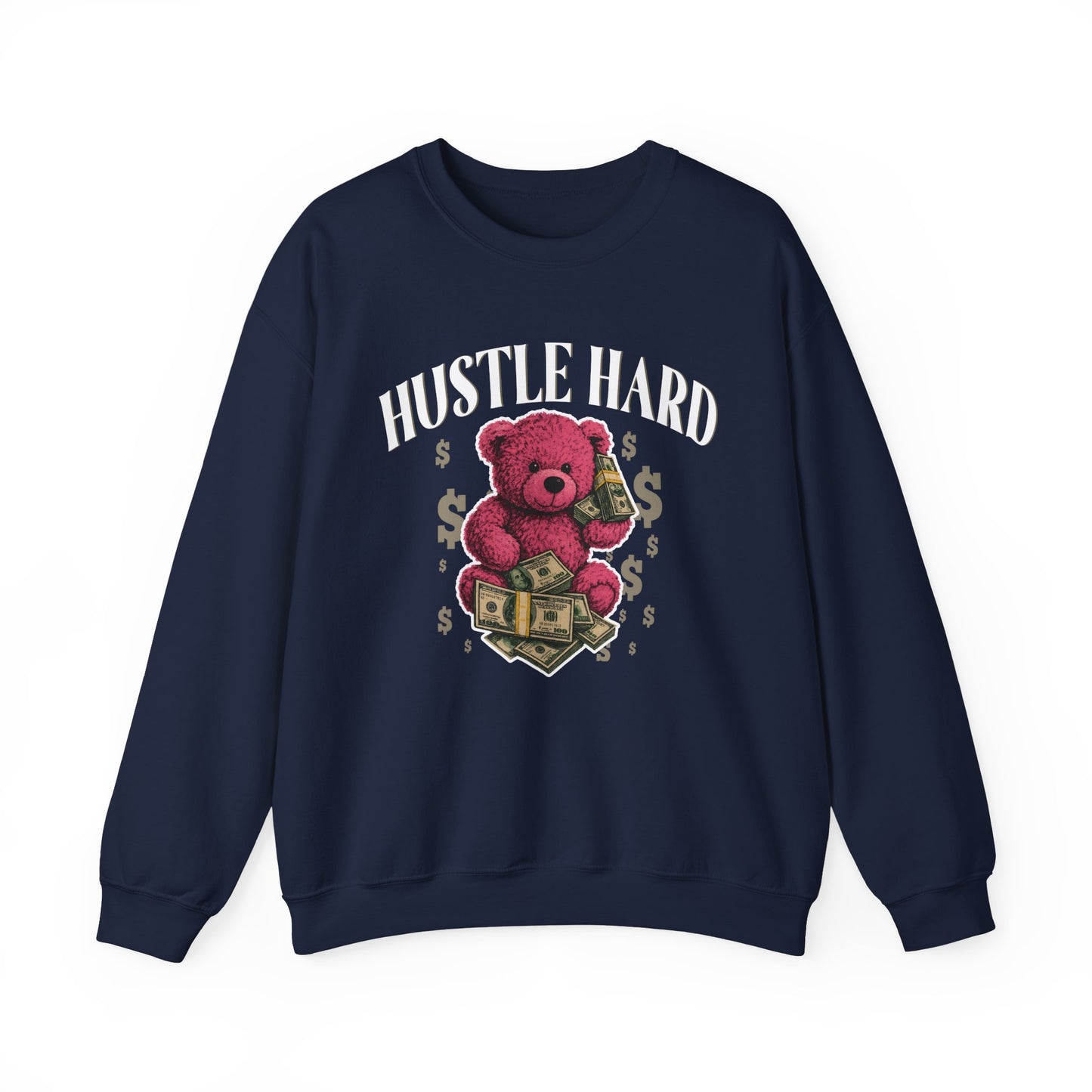 Hustle Hard | Pink Teddy | Sweatshirt
