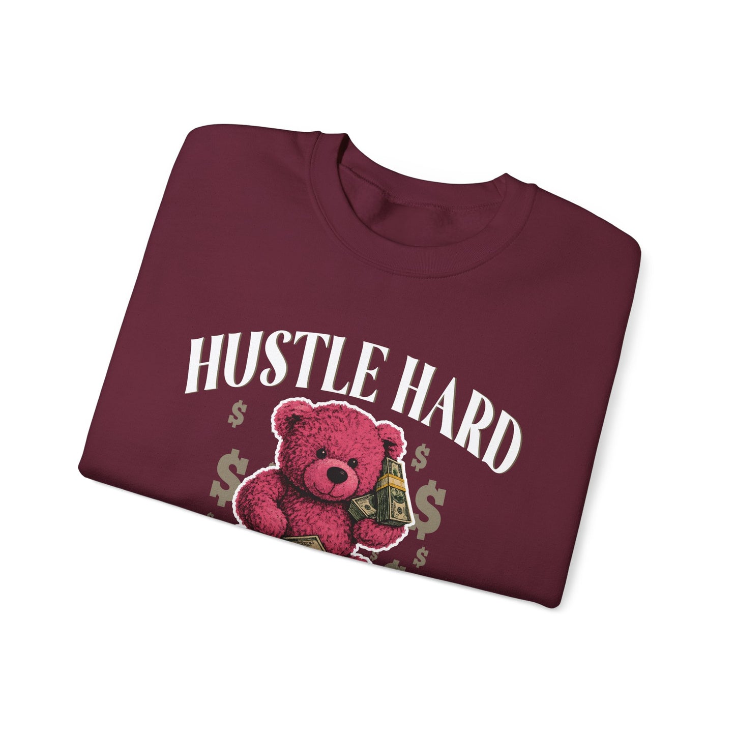 Hustle Hard | Pink Teddy | Sweatshirt