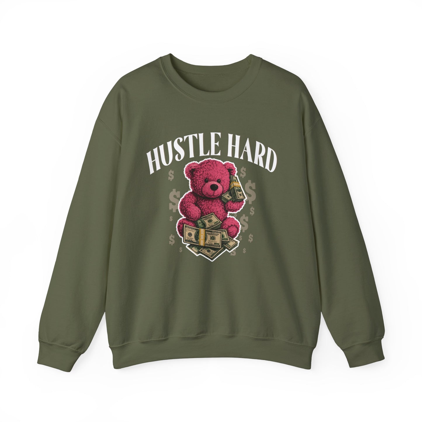 Hustle Hard | Pink Teddy | Sweatshirt