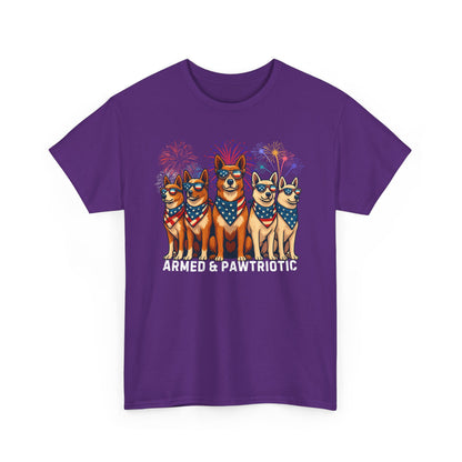 4th of July | Armed and Pawtriotic | Dog Friendly | T-Shirt