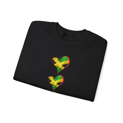 Jamaica Heart Flag Sweatshirt