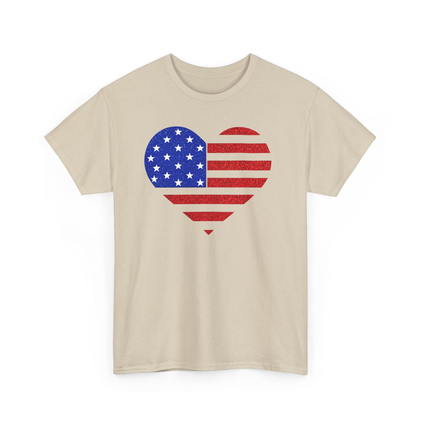 4th of July | T-Shirt | American Flag Heart |
