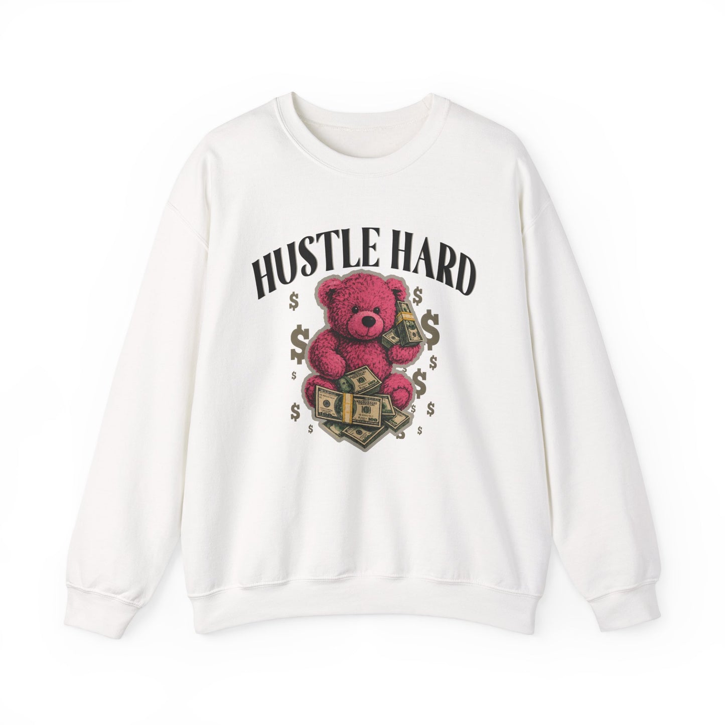 Hustle Hard | Pink Teddy | Sweatshirt