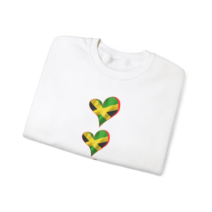 Jamaica Heart Flag Sweatshirt