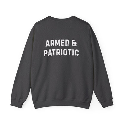 Glowing Heart | American Flag | Armed & Patriotic | Sweatshirt