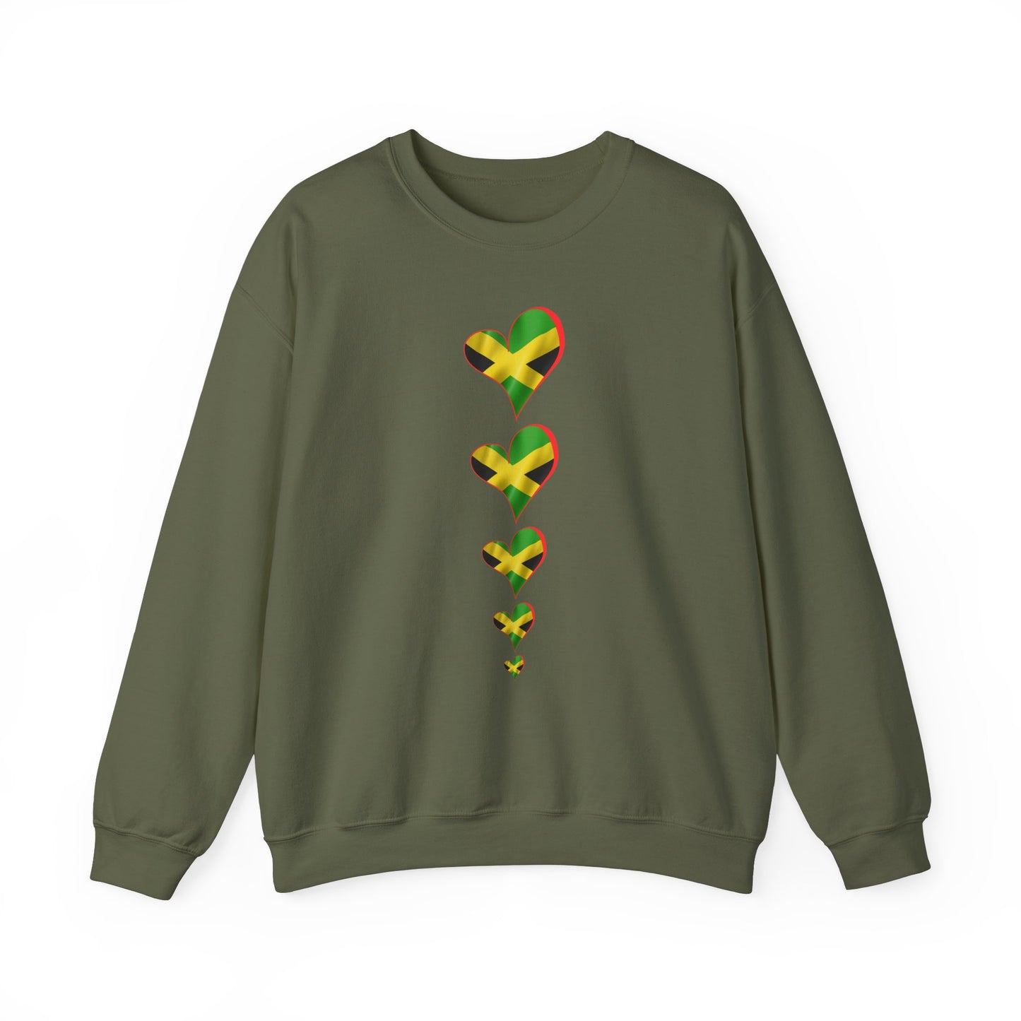 Jamaica Heart Flag Sweatshirt