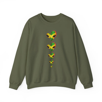 Jamaica Heart Flag Sweatshirt