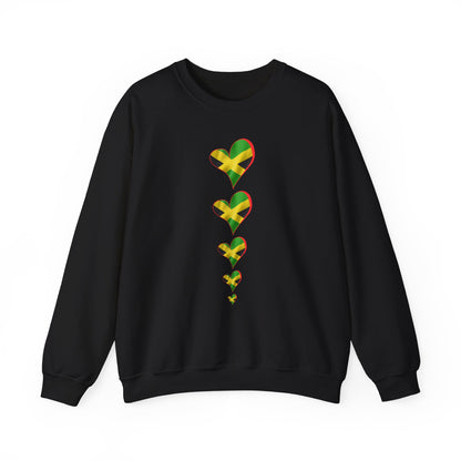 Jamaica Heart Flag Sweatshirt