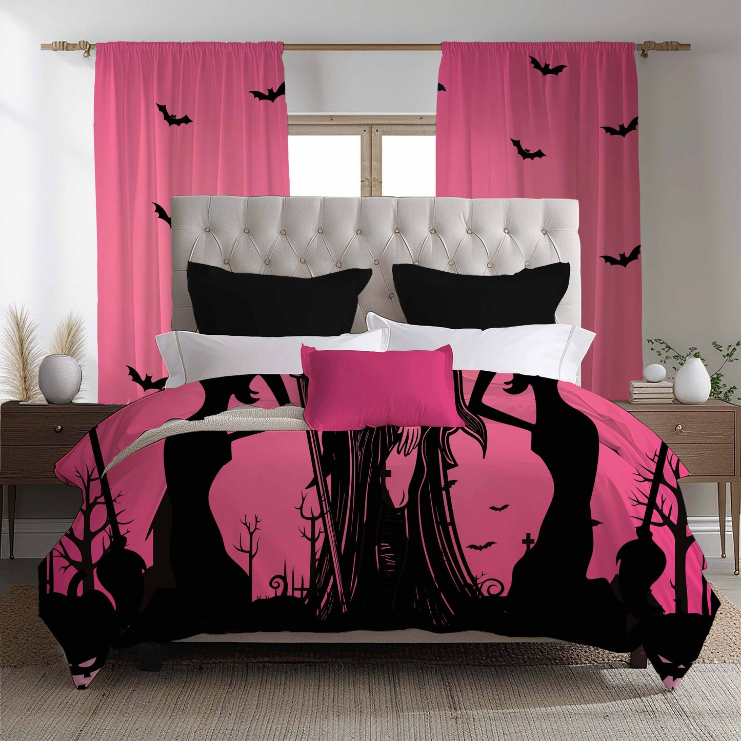 Halloween | Witchy's Angels | Blackout Window Curtain