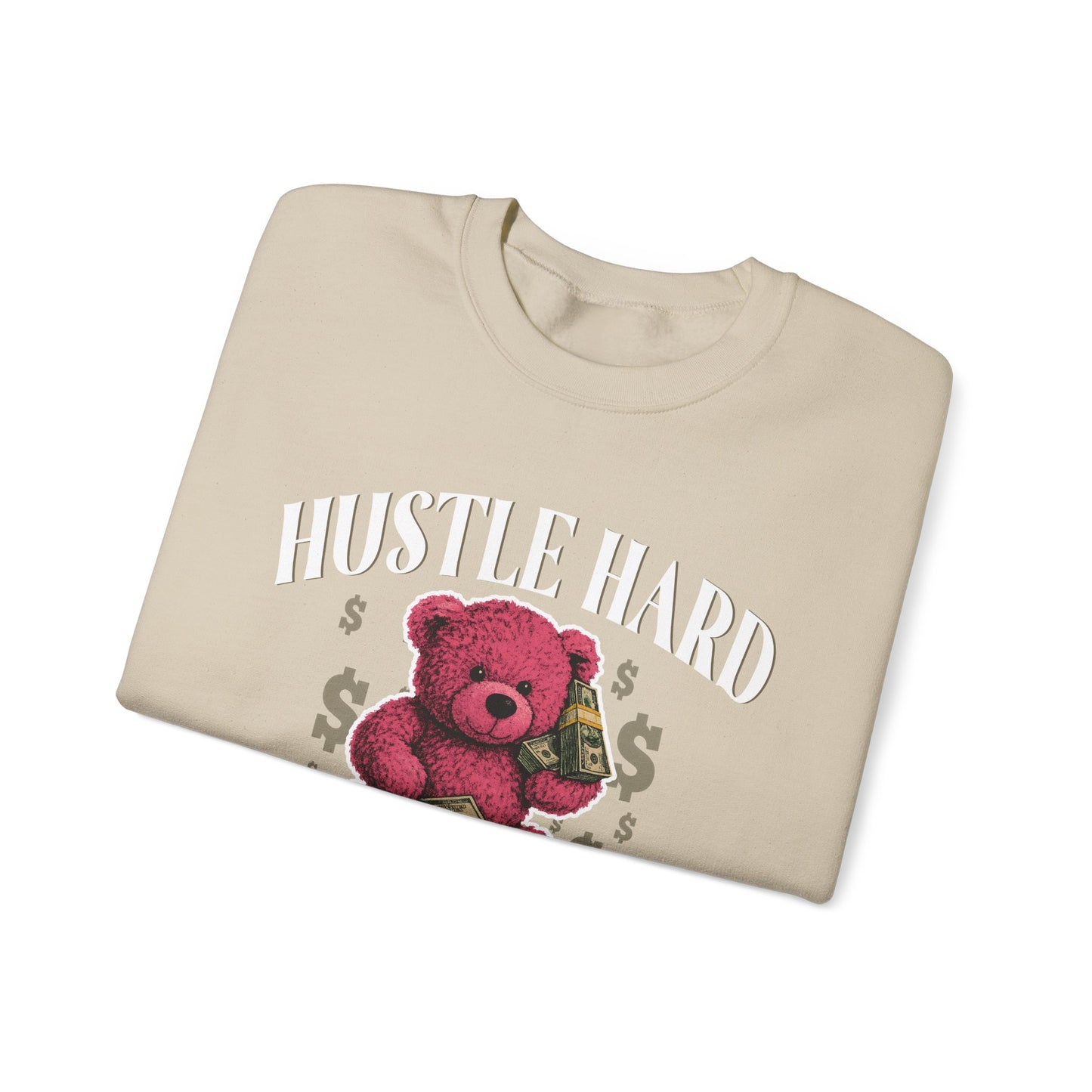 Hustle Hard | Pink Teddy | Sweatshirt
