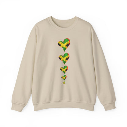 Jamaica Heart Flag Sweatshirt