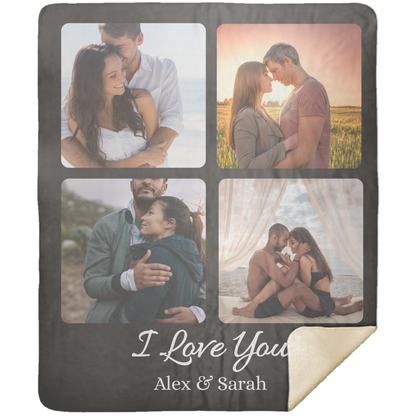 Personalized | I Love You |Photo Blanket