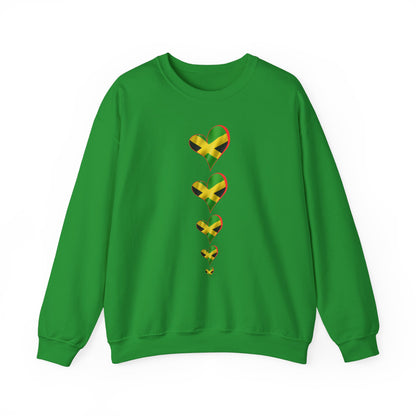 Jamaica Heart Flag Sweatshirt