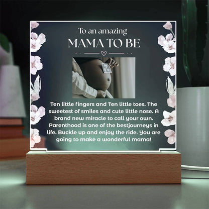Mama to be | Acrylic Square Plaque