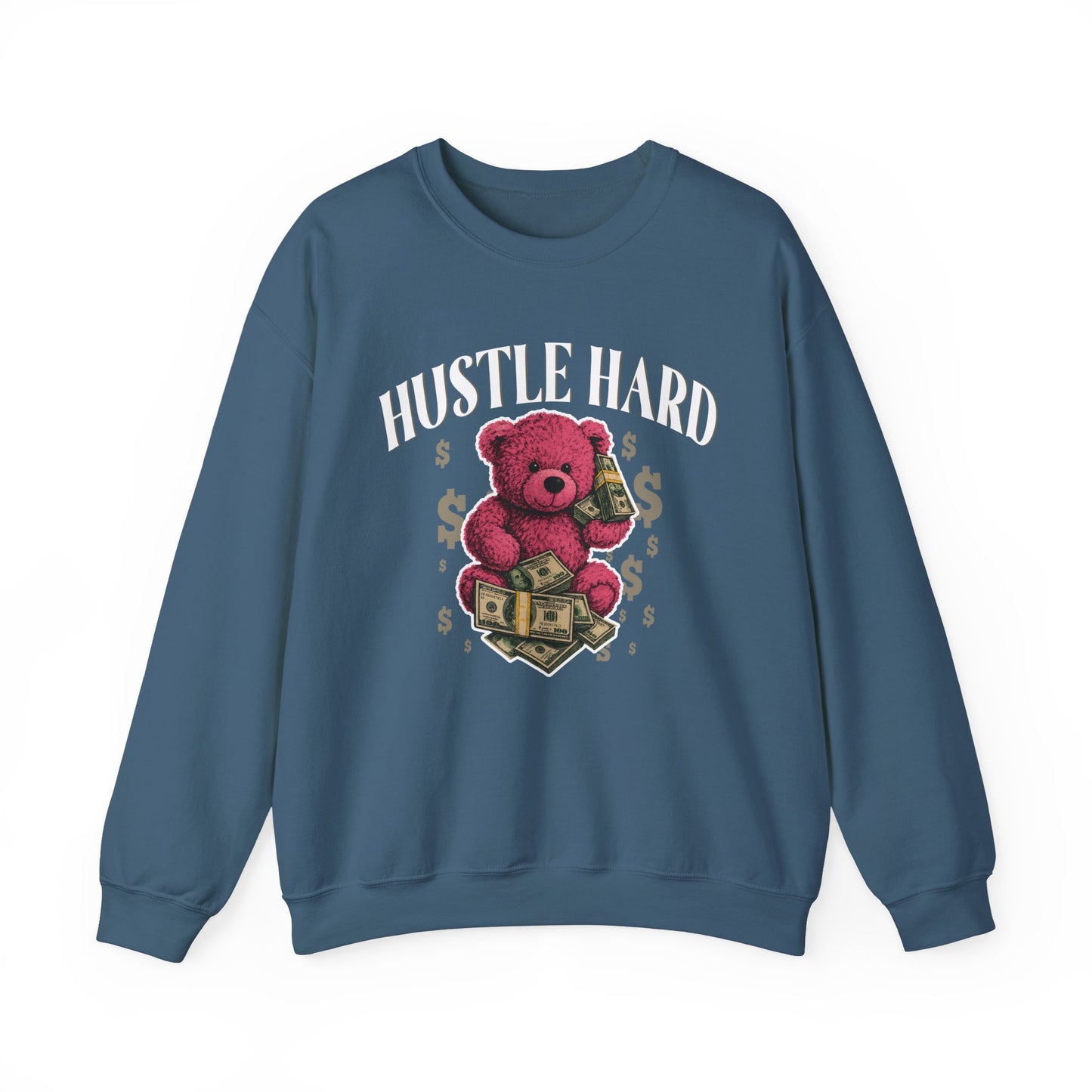 Hustle Hard | Pink Teddy | Sweatshirt