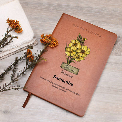 Personalized Name and Birth Flowers and Quote | Graphic Journal